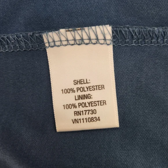 Xhilaration Juniors Sleeveless Strap Ruffle Blue and Black Lace Dress, size S - Picture 6 of 8